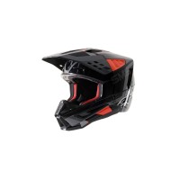 přilba S-M5 ROVER, ALPINESTARS (antracit/červená fluo/šedá maskáčová)
