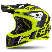 Motokrosová přilba Cross Pro 2 Contra, CASSIDA (žlutá fluo/černá/šedá/bílá)