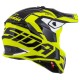 Motokrosová přilba Cross Pro 2 Contra, CASSIDA (žlutá fluo/černá/šedá/bílá)