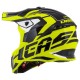 Motokrosová přilba Cross Pro 2 Contra, CASSIDA (žlutá fluo/černá/šedá/bílá)