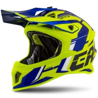 Motokrosová přilba Cross Pro 2 Contra, CASSIDA (žlutá fluo/modrá perleť/černá/bílá)