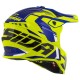 Motokrosová přilba Cross Pro 2 Contra, CASSIDA (žlutá fluo/modrá perleť/černá/bílá)