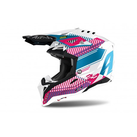 přilba AVIATOR 3.0 Wave, AIROH (růžová/chrom) 2022