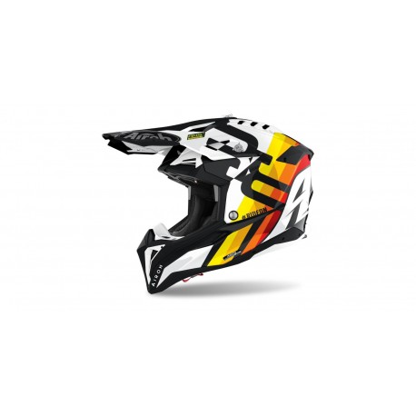 přilba AVIATOR 3.0 Rainbow, AIROH (lesklá bílá) 2022