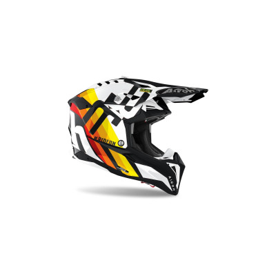 přilba AVIATOR 3.0 Rainbow, AIROH (lesklá bílá) 2022