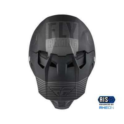 přilba FORMULA CC PRIMARY, FLY RACING (černá matná/šedá)