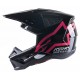přilba S-M5 COMPASS, ALPINESTARS (černá/růžová)