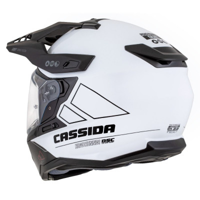 Enduro přilba Road Runner Dual, CASSIDA (bílá/černá/černý matný kšilt, plexi s přípravou pro Pinlock) 2025