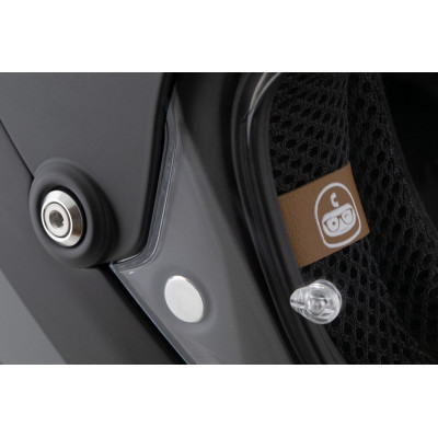 Enduro přilba FormX FlatOut, CASSIDA (černá matná/tmavě šedá/černý matný kšilt) 2025