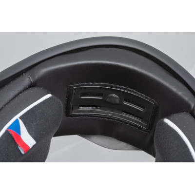 Enduro přilba FormX FlatOut, CASSIDA (černá matná/tmavě šedá/černý matný kšilt) 2025