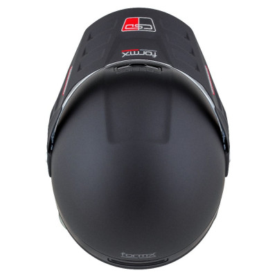 Enduro přilba FormX FlatOut, CASSIDA (černá matná/tmavě šedá/černý matný kšilt) 2025