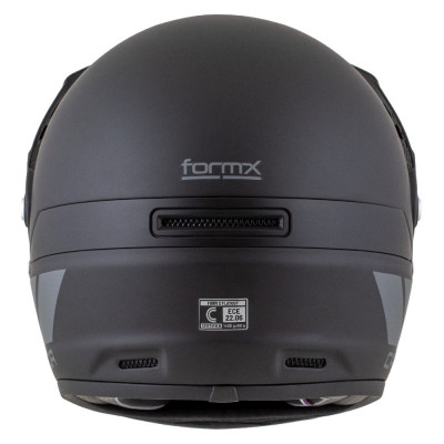 Enduro přilba FormX FlatOut, CASSIDA (černá matná/tmavě šedá/černý matný kšilt) 2025