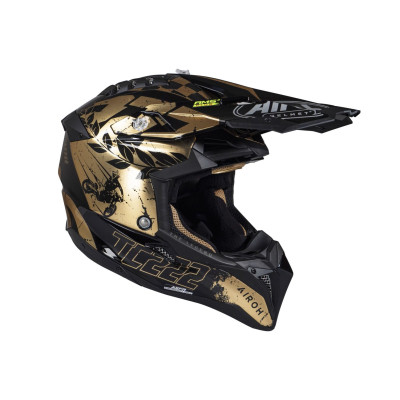 přilba AVIATOR 3.0 "TC 222 THE LEGEND" AIROH (černá/zlatá) 2025
