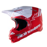 přilba SUPERTECH S-M8 RADIUM 2, ALPINESTARS (červená/bílá)