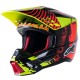 přilba S-M5 SOLAR FLARE, ALPINESTARS (žlutá fluo/červená fluo/černá)