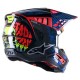 přilba S-M5 SOLAR FLARE, ALPINESTARS (černá/modrá/červená fluo/žlutá fluo)