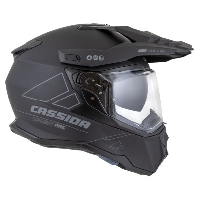 Enduro přilba Road Runner Dual, CASSIDA (černá matná/tmavě šedá/černý matný kšilt, plexi s přípravou pro Pinlock) 2025