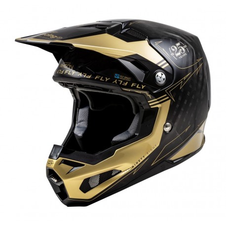 přilba FORMULA S CARBON, FLY RACING - USA (černá/zlatá)