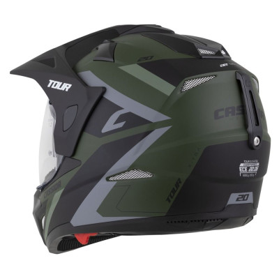 Enduro přilba Tour 2.0 X-tra, CASSIDA (zelená matná/šedá/černá, plexi s přípravou pro Pinlock) 2025
