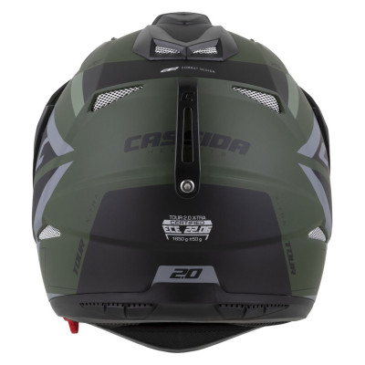 Enduro přilba Tour 2.0 X-tra, CASSIDA (zelená matná/šedá/černá, plexi s přípravou pro Pinlock) 2025