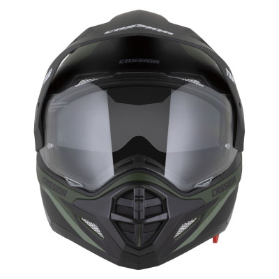 Enduro přilba Tour 2.0 X-tra, CASSIDA (zelená matná/šedá/černá, plexi s přípravou pro Pinlock) 2025
