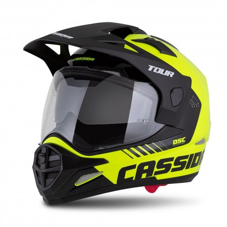 Enduro přilba Tour 2.0 Dual, CASSIDA (žlutá fluo/černá/černý matný kšilt, plexi s přípravou pro Pinlock) 2025