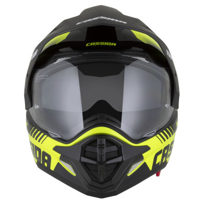 Enduro přilba Tour 2.0 Dual, CASSIDA (žlutá fluo/černá/černý matný kšilt, plexi s přípravou pro Pinlock) 2025