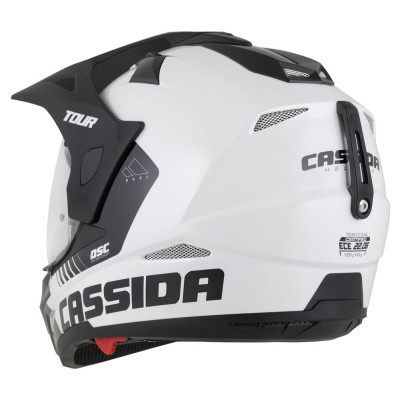 Enduro přilba Tour 2.0 Dual, CASSIDA (bílá/černá/černý matný kšilt, plexi s přípravou pro Pinlock) 2025