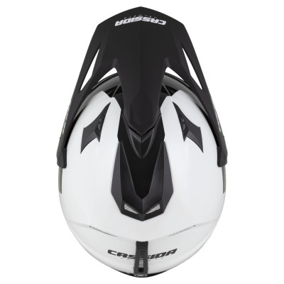 Enduro přilba Tour 2.0 Dual, CASSIDA (bílá/černá/černý matný kšilt, plexi s přípravou pro Pinlock) 2025