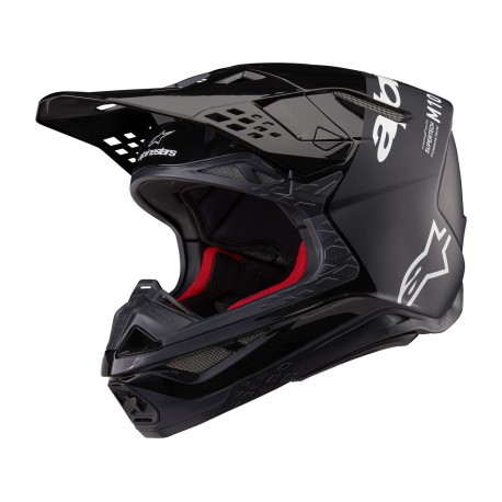 přilba SUPERTECH S-M10 FLOOD, ALPINESTARS (černá/tmavě šedá matná) 2025