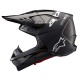 přilba SUPERTECH S-M10 FLOOD, ALPINESTARS (černá/tmavě šedá matná) 2025