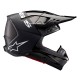 přilba SUPERTECH S-M10 FLOOD, ALPINESTARS (černá/tmavě šedá matná) 2025