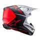 přilba SUPERTECH S-M10 FLOOD, ALPINESTARS (stříbrná/černá matná/oranžová fluo) 2025