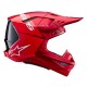 přilba SUPERTECH S-M10 FLOOD, ALPINESTARS (červená fluo/červená matná) 2025