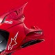 přilba SUPERTECH S-M10 FLOOD, ALPINESTARS (červená fluo/červená matná) 2025