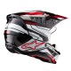 přilba S-M5 ACTION 2, ALPINESTARS (černá/bílá/červená fluo) 2025