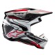 přilba S-M5 ACTION 2, ALPINESTARS (černá/bílá/červená fluo) 2025