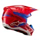 přilba S-M5 ACTION 2, ALPINESTARS (červená fluo/modrá) 2025