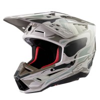 přilba S-M5 MINERAL, ALPINESTARS (šedá/zelená camo) 2025