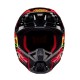 přilba S-M5 RASH, ALPINESTARS (tmavě šedá/červená fluo) 2025