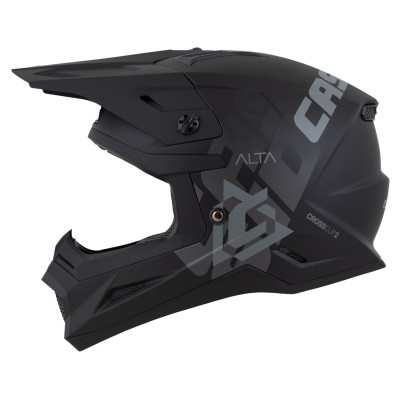 Motokrosová přilba Cross Cup 2 Alta, CASSIDA (černá matná/tmavě šedá) 2025