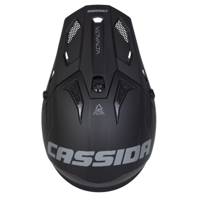 Motokrosová přilba Cross Cup 2 Alta, CASSIDA (černá matná/tmavě šedá) 2025