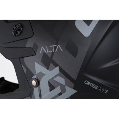 Motokrosová přilba Cross Cup 2 Alta, CASSIDA (černá matná/tmavě šedá) 2025