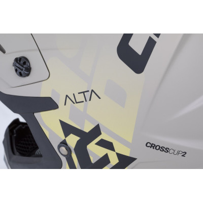 Motokrosová přilba Cross Cup 2 Alta, CASSIDA (písková matná/šedá) 2025