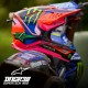 přilba SUPERTECH S-M10 edice HAIDEN DEEGAN, ALPINESTARS (oranžová fluo/fialová/růžová/zelená) 2025