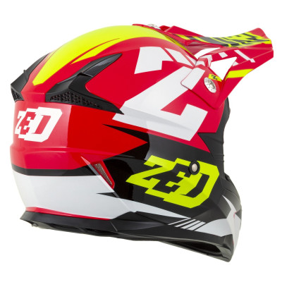 přilba X1.9 TARGA, ZED (červená/žlutá fluo/černá/bílá) 2025