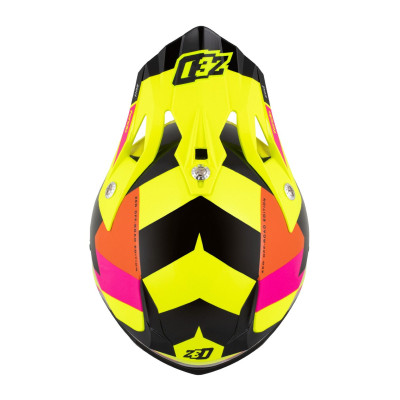 přilba X1.9 TENDO, ZED (žlutá fluo/růžová/oranžová/černá) 2025
