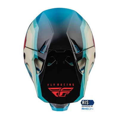 přilba FORMULA CP, FLY RACING - USA (černá/šedá/tyrkysová)