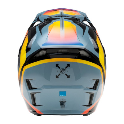 přilba FORMULA CP, FLY RACING - USA (šedá/černá/duhová)