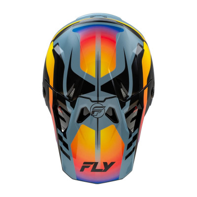 přilba FORMULA CP, FLY RACING - USA (šedá/černá/duhová)